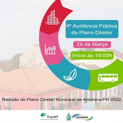 Prefeitura de Antonina convida a população a participar do Plano Diretor Municipal