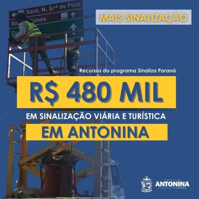 Antonina é contemplada com R$ 480 mil em investimentos urbanos para a cidade