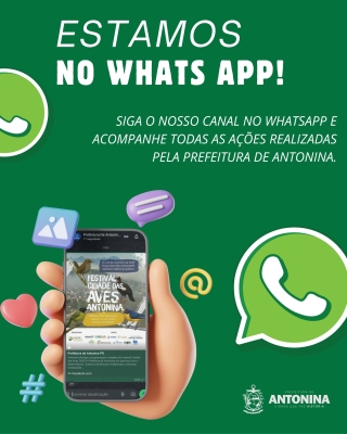 Prefeitura de Antonina lança canal oficial de notícias e informações no WhatsApp
