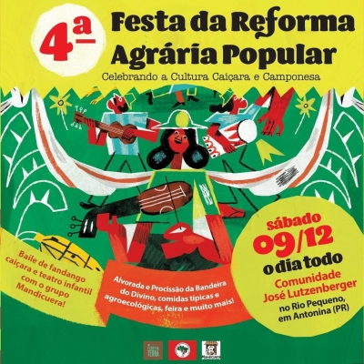 4ª Festa da Reforma Agrária Popular na cidade de Antonina