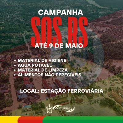 Prefeitura de Antonina realiza Campanha Sos Rio Grande do Sul