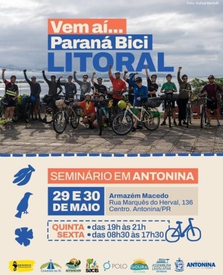 Antonina sediará Seminário “Paraná Bici Litoral” 