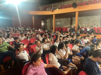 Espetáculo no Theatro Municipal encanta alunos do Ensino Fundamental durante a Semana do Meio Ambiente