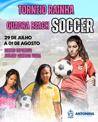 Prefeitura de Antonina promove Torneio de Beach Soccer para meninas