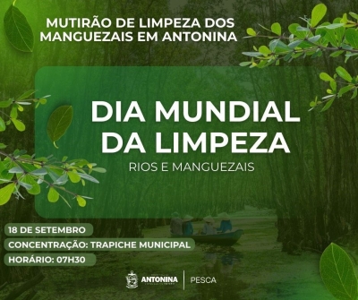 Antonina se mobiliza para o Dia Mundial de Limpeza nos manguezais 