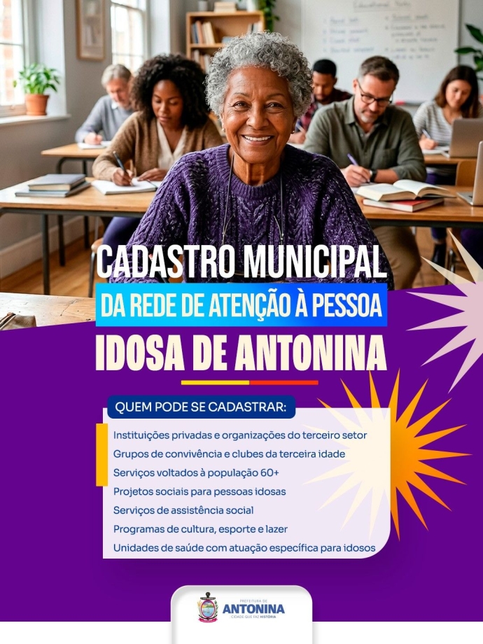 Antonina iniciou o Cadastro Municipal da Rede de Atenção à Pessoa Idosa, uma importante iniciativa voltada ao fortalecim