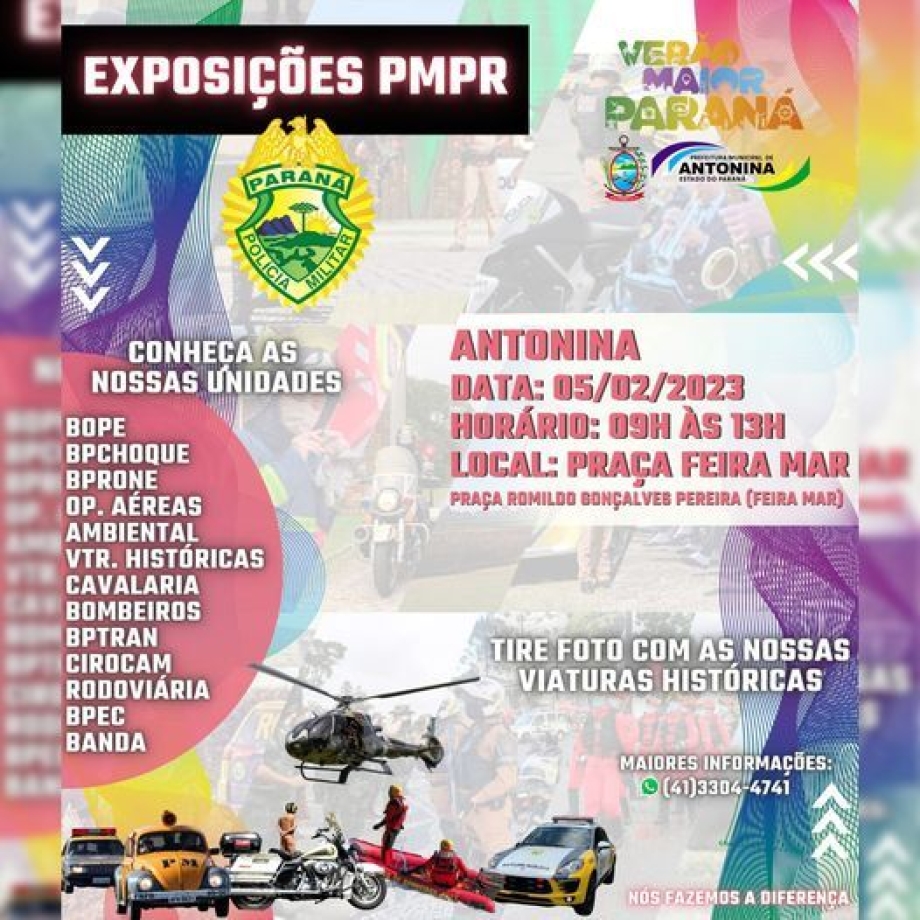 Antonina recebe a exposição da Polícia Militar do Paraná